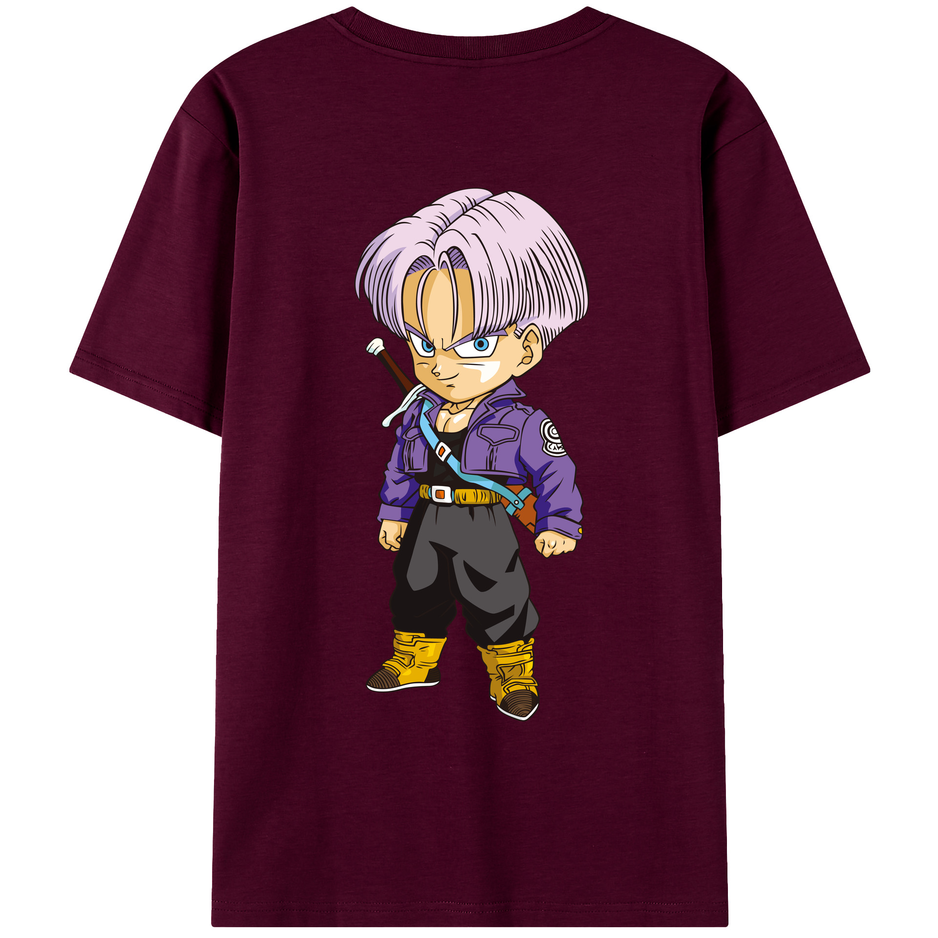 （画像用） ドラゴンボール トランクス（Torankusu）DRAGON BALL Trunks レディース半袖Tシャツ(バックプリント)